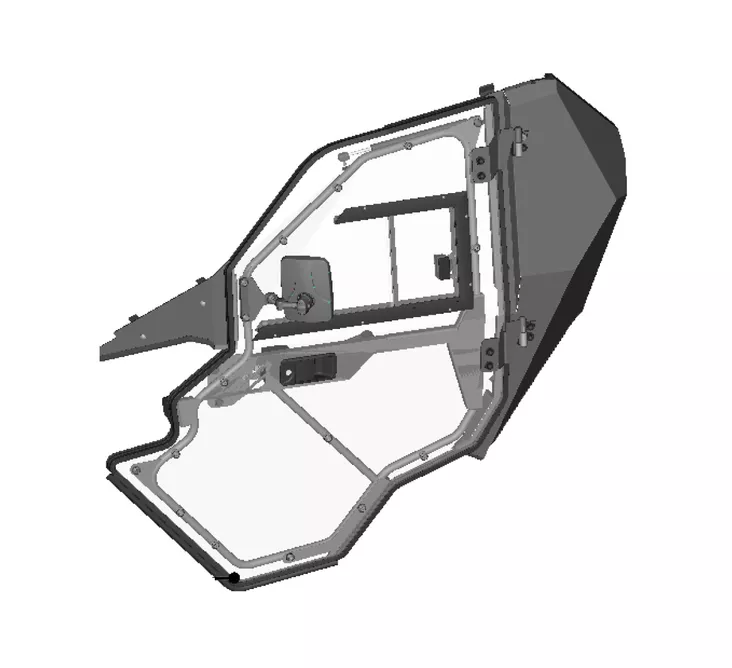 DFK Vasen Ovi kokoonpano CFMoto Zforce 1000 - DFK varaosat & tarvikkeet - D523666 - 1