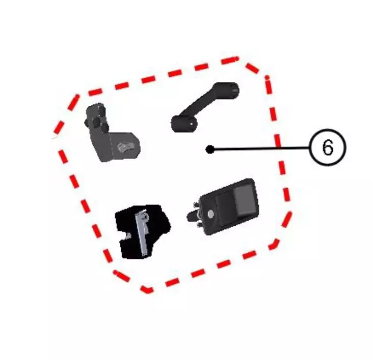 DFK Vasen ovi lukko ja stopparisarja Yamaha YXZ 1000 - DFK varaosat & tarvikkeet - D514426 - 1