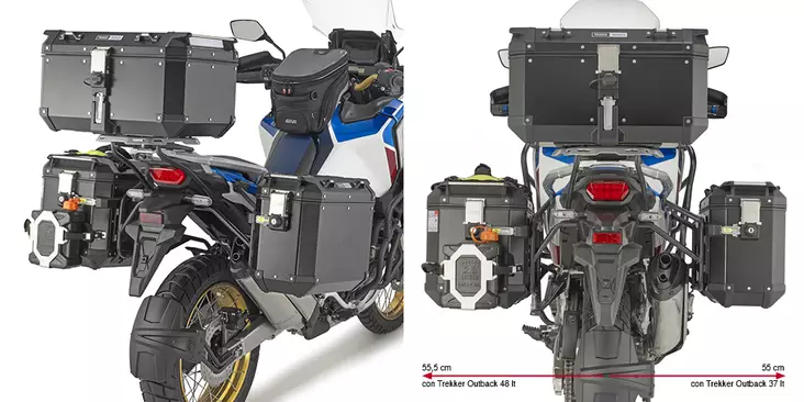 GIVI RAPID RELEASE SIDE CASE HOLDER - Moottoripyörän laukkujen kiinnityssarjat - D355066 - 1