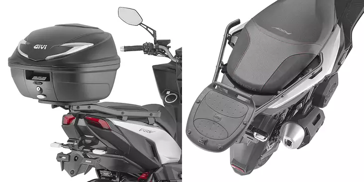 Givi Rear Rack Kymco Krv 200 (2023) - Moottoripyörän laukkujen kiinnityssarjat - D498696 - 1