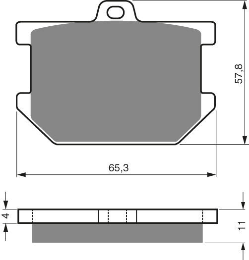 GOLDFREN Jarrupalat 082 Ceramic carbon AD - Moottoripyörän jarrupalat - D227926 - 1