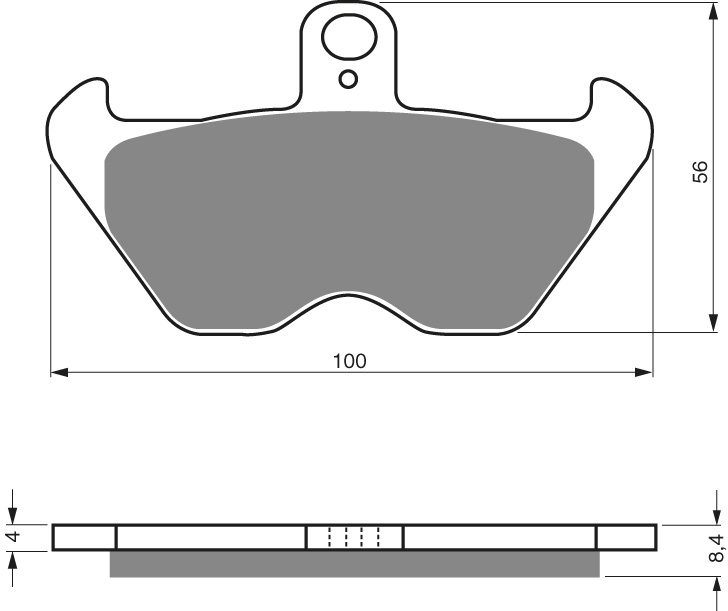 GOLDFREN Jarrupalat 117 Ceramic carbon AD - Moottoripyörän jarrupalat - D227946 - 1