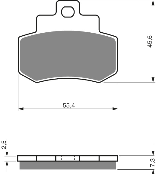 GOLDFREN Jarrupalat 192 Ceramic carbon AD - Moottoripyörän jarrupalat - D227986 - 1