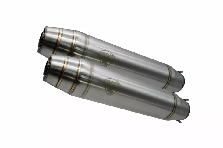 GPR Honda Transalp XL 650 V 2000/06 Double univ. EC-Approv. silencer w/o link pi - Moottoripyörän äänenvaimentimet - D424996 - 1
