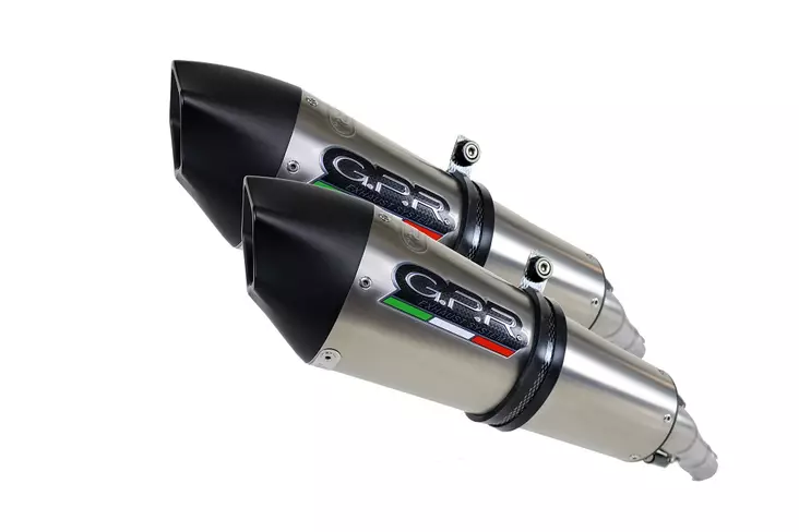 GPR Kawasaki Z 1000 2003/06 Pair EC-Approv. slip-on exhaust Gpe Ann. Titaium - Moottoripyörän äänenvaimentimet - D422936 - 1