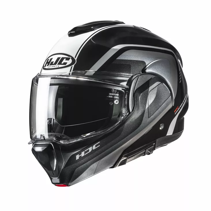 HJC Kypärä F100 Reef Musta/Harmaa MC21 - Avattavat kypärät - D524966 - 1