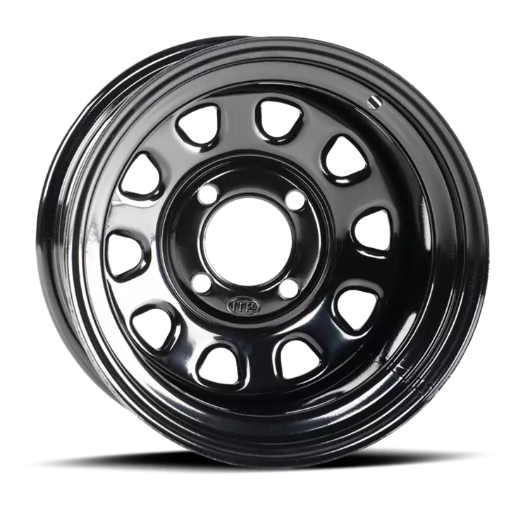 ITP DELTA, black 14x7 4/137 12mm 4+3 - Mönkijän vanteet, teräs - D323126 - 1