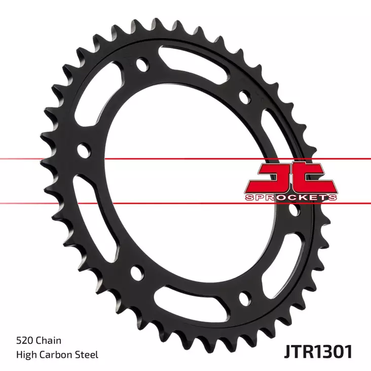 JT Rear Sprocket JTR1301.42 - Moottoripyörän eturattaat - D499646 - 1