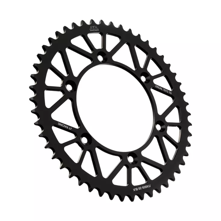 JT Takaratas Alumiini 7075 T6 Musta JTA808.50BLK - Moottoripyörän takarattaat - D433726 - 1