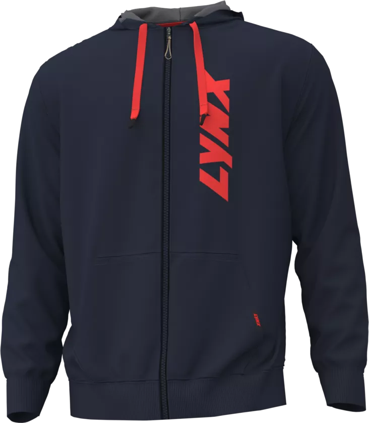 LYNX SIGNATURE ZIP-UP HOODIE MIESTEN NAVY - Lynx Vapaa-aika - 131196 - 1