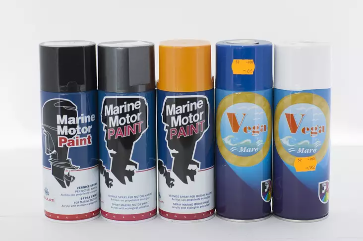 Moottorimaali 400ml Vetus Keltainen - Veneen Moottorimaalit - D242036 - 1