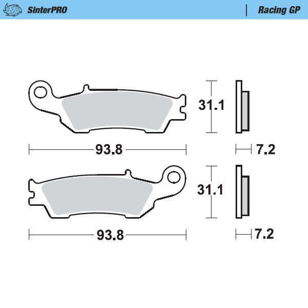Moto-Master Jarrupalat Yamaha YZ 250F 07 - Moottoripyörän jarrupalat - D245386 - 1