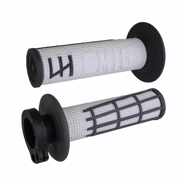 ODI EMIG 2.0 - V2 LOCK-ON Grip WHITE/Graphite - Moottoripyörän kahvakumit - D509876 - 1