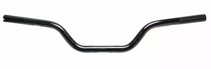 ODI Handlebar V-Twin/Moto "HART-LUCK" 1-1/8" to 1" Polished Black - Moottoripyörän ohjaustangot - D510016 - 1