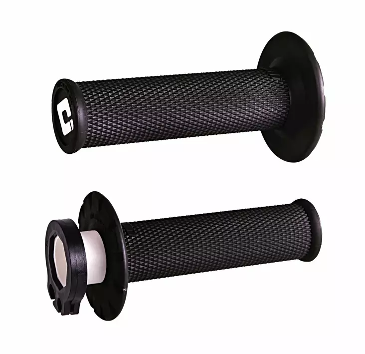 ODI No-Waffle MX V2 Lock-On Grip Black - Moottoripyörän kahvakumit - D509896 - 1