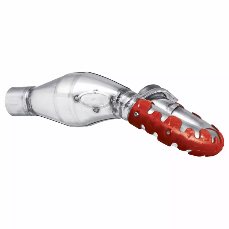 Polisport Armadillo Head Pipe Guard 4T - long version red (24) - Moottoripyörän äänenvaimentimen varaosat - D344146 - 1