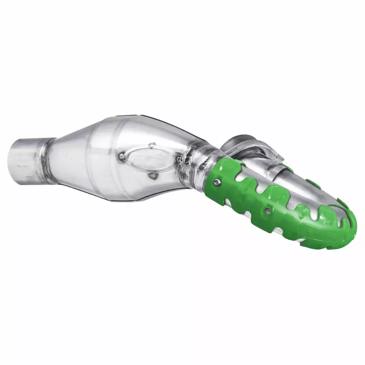 Polisport Armadillo Head Pipe Guard 4T - short version green (6) - Moottoripyörän äänenvaimentimen varaosat - D344136 - 1