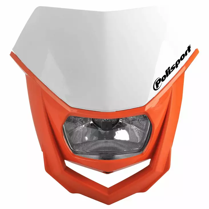 Polisport HALO Headlight White/orange (8) - Moottoripyörän valomaskit - D344016 - 1