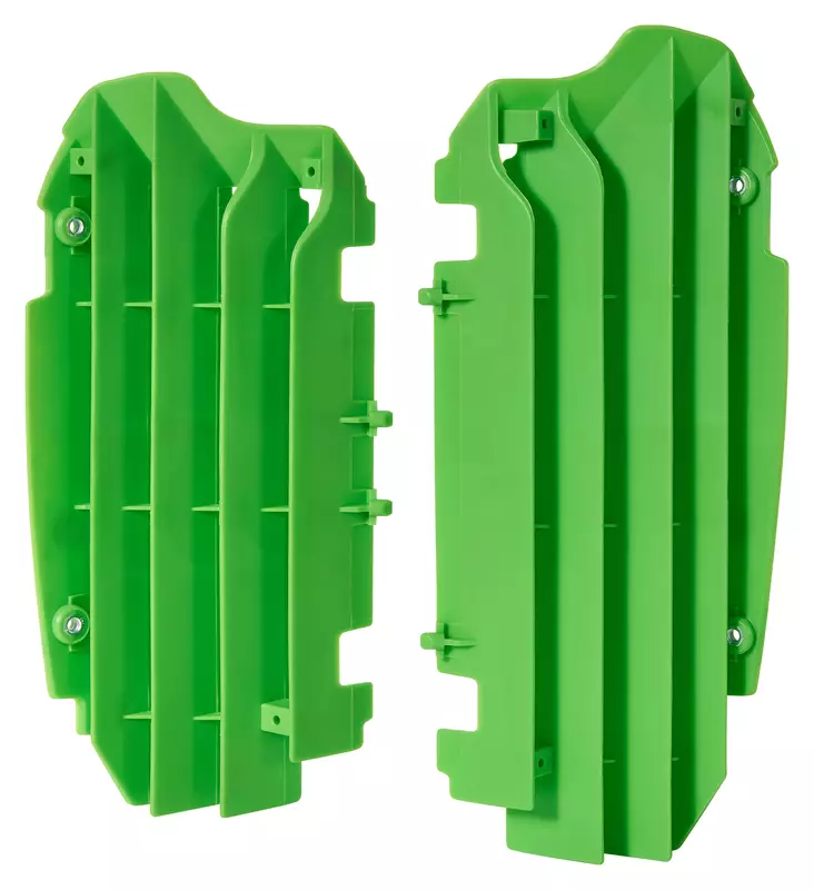 Polisport jäähdyttäjän ritiläpari KX250F 13-16 vihreä (28) - Moottoripyörän jäähdyttimen suojat - D199926 - 1