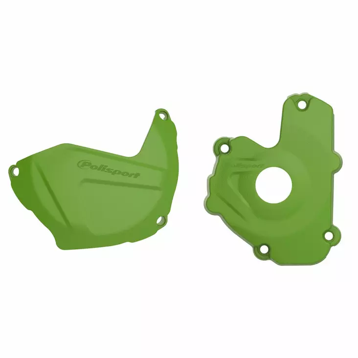 Polisport Kit Clutch+Ignition cover protector KX250F (13-16) Green (24) - Moottoripyörän moottorin suojakopat - D400626 - 1