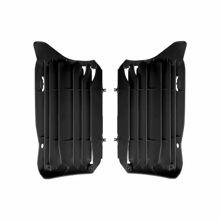 Polisport Radiator Louvers CRF250R/RX 22-.. CRF450R/RX 21-.. BLACK (6) - Moottoripyörän jäähdyttimen suojat - D417336 - 1