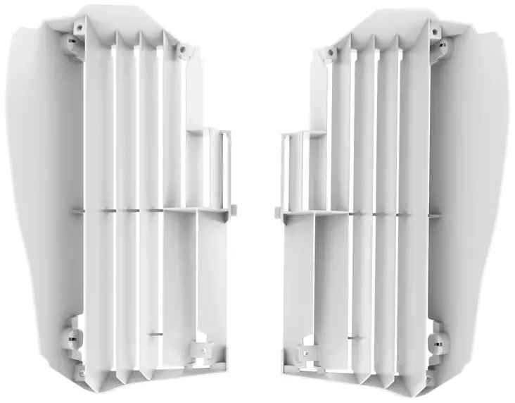 Polisport Radiator Louvers Yamaha YZ450F 18-22 YZ250F 19-23 white (7) - Moottoripyörän jäähdyttimen suojat - D344426 - 1