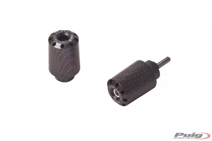 Puig Bar End Aluminum Triumph C/Carbon - Moottoripyörän ohjaustangot päät - D299906 - 1