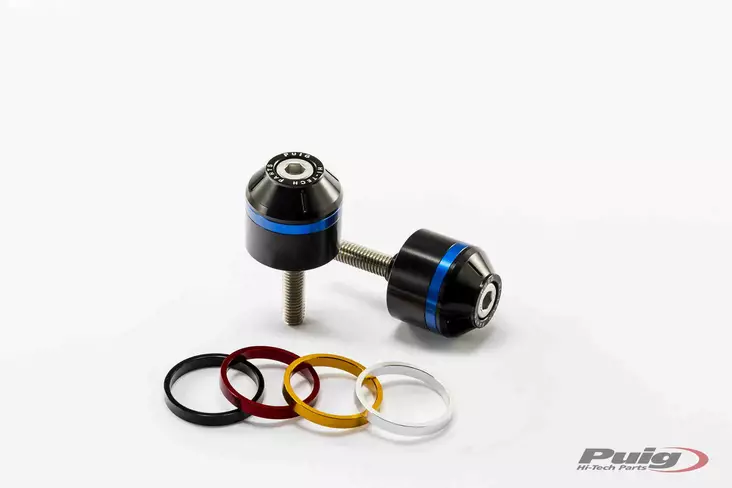 Puig Bar End With Ring Yamaha Mt-09 Tracer - Moottoripyörän ohjaustangot päät - D302446 - 1