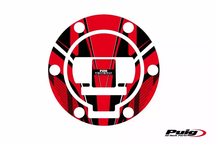 Puig Fuel Cap Cover Mod. Radical Bmw C/Red - Moottoripyörän tarrasarjat - D300036 - 1