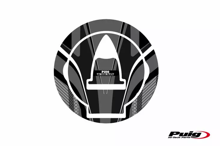 Puig Fuel Cap Cover Radical Ducati C/Grey - Moottoripyörän tarrasarjat - D299486 - 1