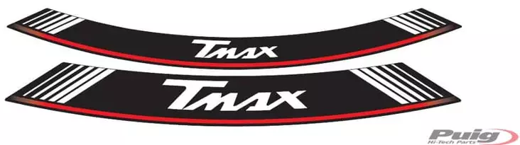 Puig Kit 8 Rim Strips T-Max C/Silver - Moottoripyörän vanneteipit - D298686 - 1