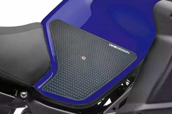 Puig Lateral Tank Pads Yamaha C/Black - Moottoripyörän tankinsuojat - D337496 - 1