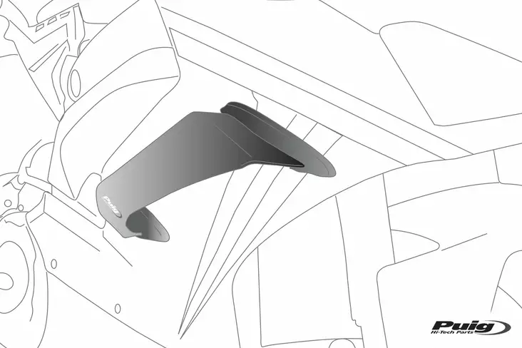 Puig Lever Protection Adapter Yamaha T-Max Model - Moottoripyörän vivut ja vivunrungot - D466146 - 1