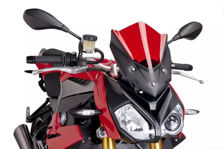 Puig Racing Screen Bmw S1000R 14'-18' C/Red - Moottoripyörän tuulisuojat - D300526 - 1
