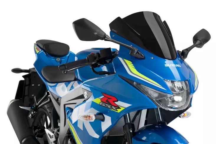 Puig Racing Screen Suzuki Gsx-R125 17- C/Black - Moottoripyörän tuulisuojat - D302996 - 1