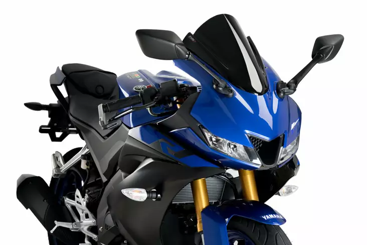 Puig Racing Screen Yamaha Yzf-R125 19'- C/Black - Moottoripyörän tuulisuojat - D337716 - 1