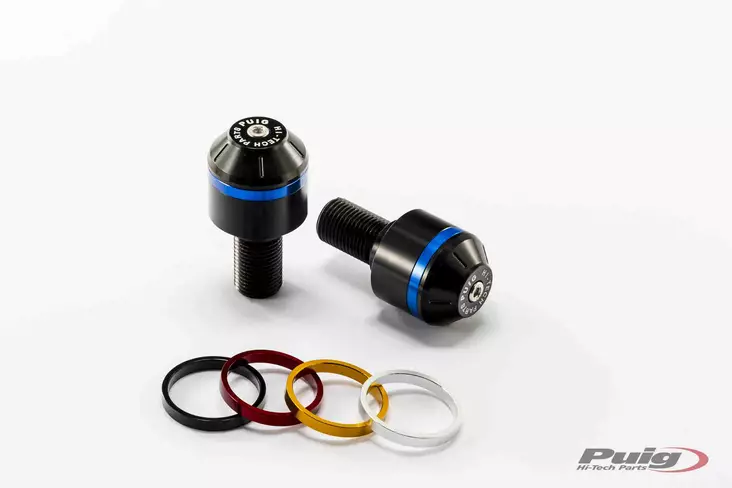 Puig Short Bar End W/Rings Mv Agusta Brutale 675 C/Blac - Moottoripyörän ohjaustangot päät - D301286 - 1