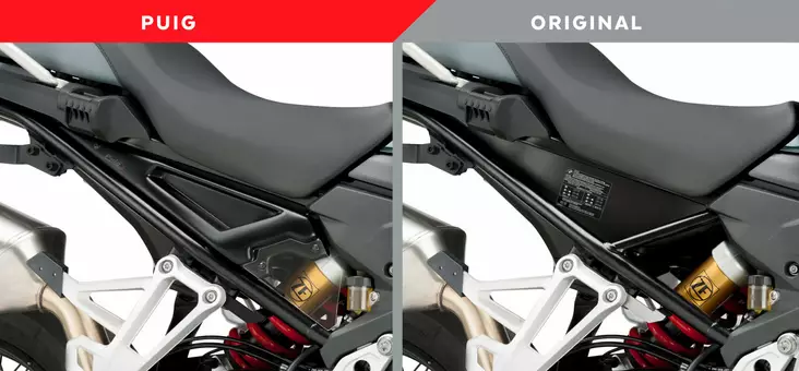 Puig Side Panels Bmw F750Gs/F850Gs/Adv /Matt Black - Moottoripyörän katteet & tuulenohjaimet - D337886 - 1