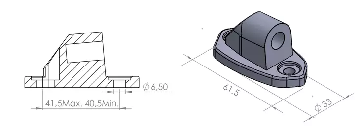 Puig Support Without Side Retrovisor Hi-Tech Kawasaki Z - Moottoripyörän tuulisuojien tarvikkeet - D302496 - 1