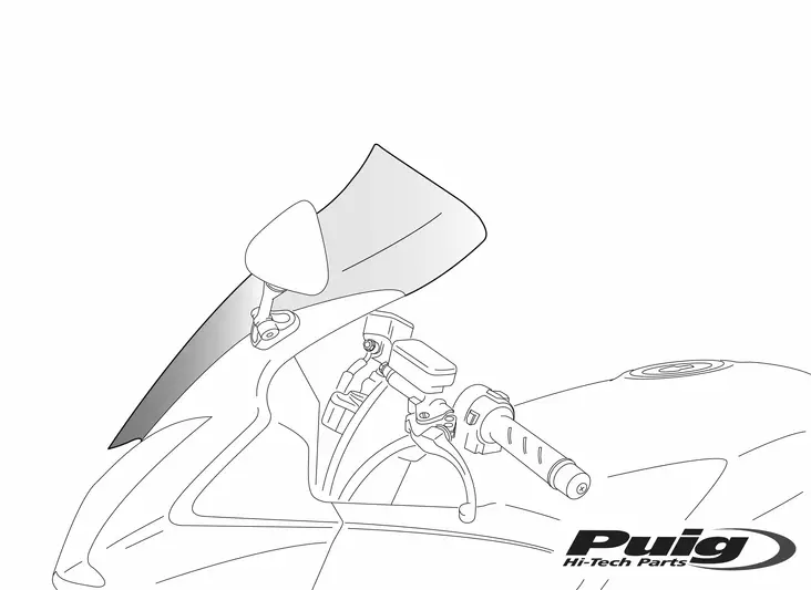 Puig Touring Screen Yamaha Fjr1300 01-05' C/Smoke - Moottoripyörän tuulisuojat - D59876 - 1