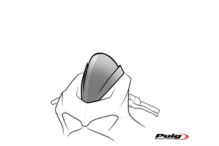 Puig Z-Racing Screen Suzuki Gsx-R1300 21'- C/Dark Smoke - Moottoripyörän tuulisuojat - D453536 - 1