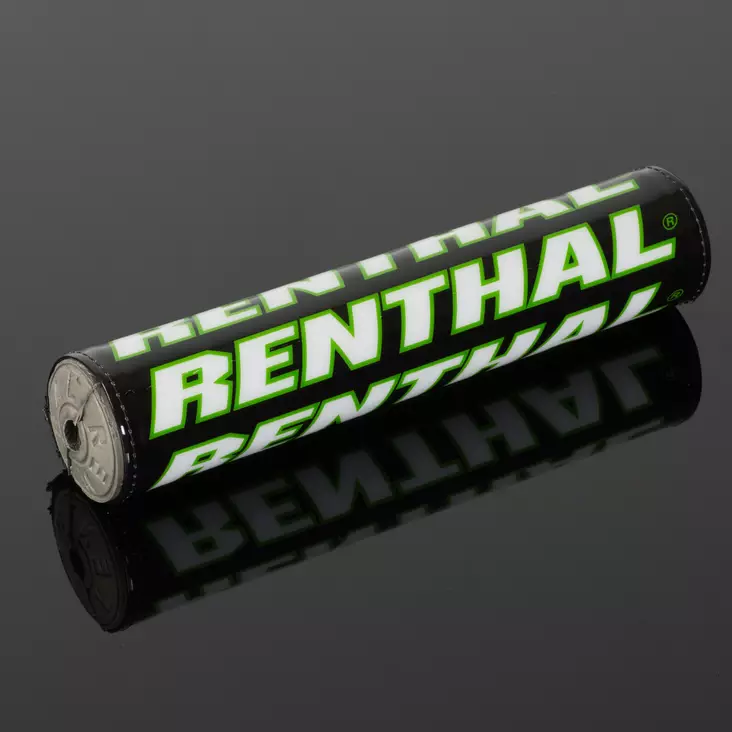 Renthal Shiny Pehmuste Musta/Valkoinen/Vihreä - Moottoripyörän ohjaustangon pehmusteet - D446336 - 1
