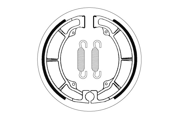 Sbs Jarrukengät - Moottoripyörän jarrukengät - D2396 - 1