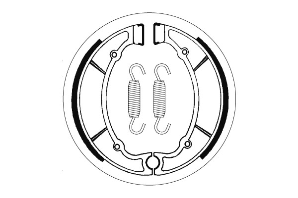 Sbs Jarrukengät - Moottoripyörän jarrukengät - D2416 - 1
