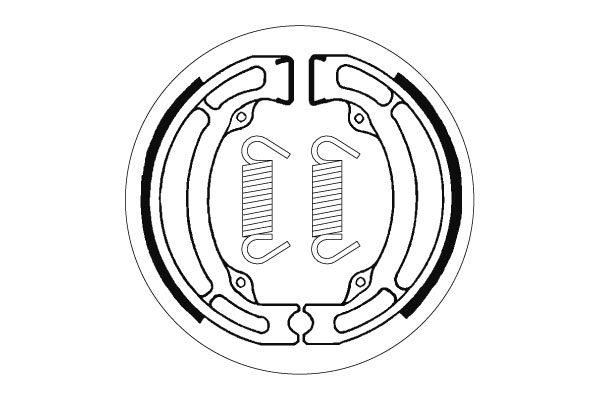 Sbs Jarrukengät - Moottoripyörän jarrukengät - D70256 - 1