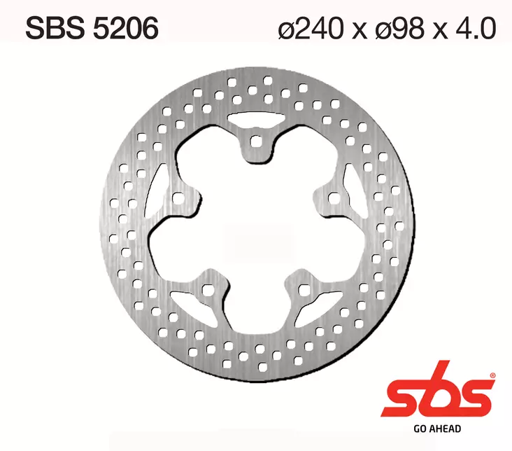 Sbs Jarrulevy Standard - Moottoripyörän jarrulevyt - D241816 - 1