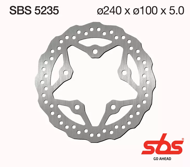 Sbs Jarrulevy Standard - Moottoripyörän jarrulevyt - D241836 - 1