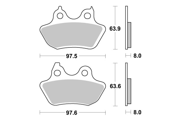 Sbs Jarrupalat Carbon Tech - Moottoripyörän jarrupalat - D220996 - 1