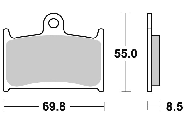 Sbs Jarrupalat Ceramic - Moottoripyörän jarrupalat - D2626 - 1