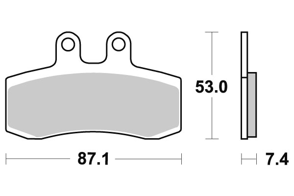 Sbs Jarrupalat Ceramic - Moottoripyörän jarrupalat - D2706 - 1
